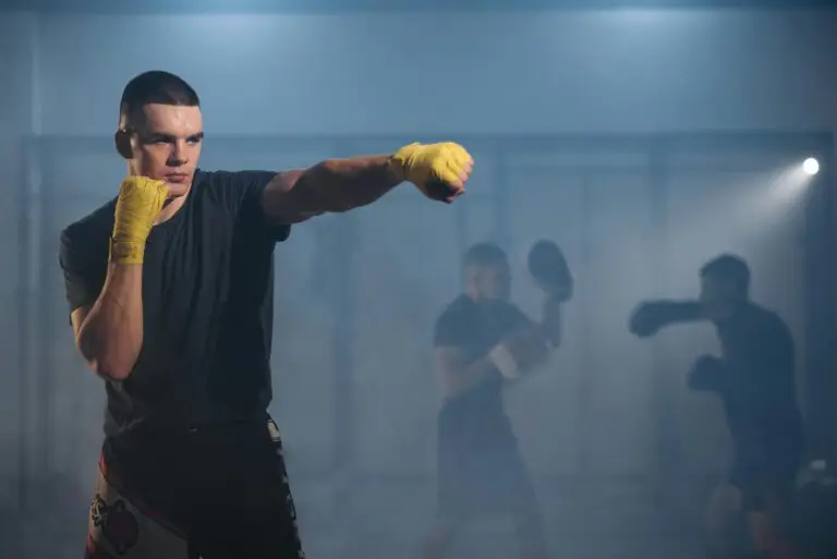 Boxer vor Gruppe